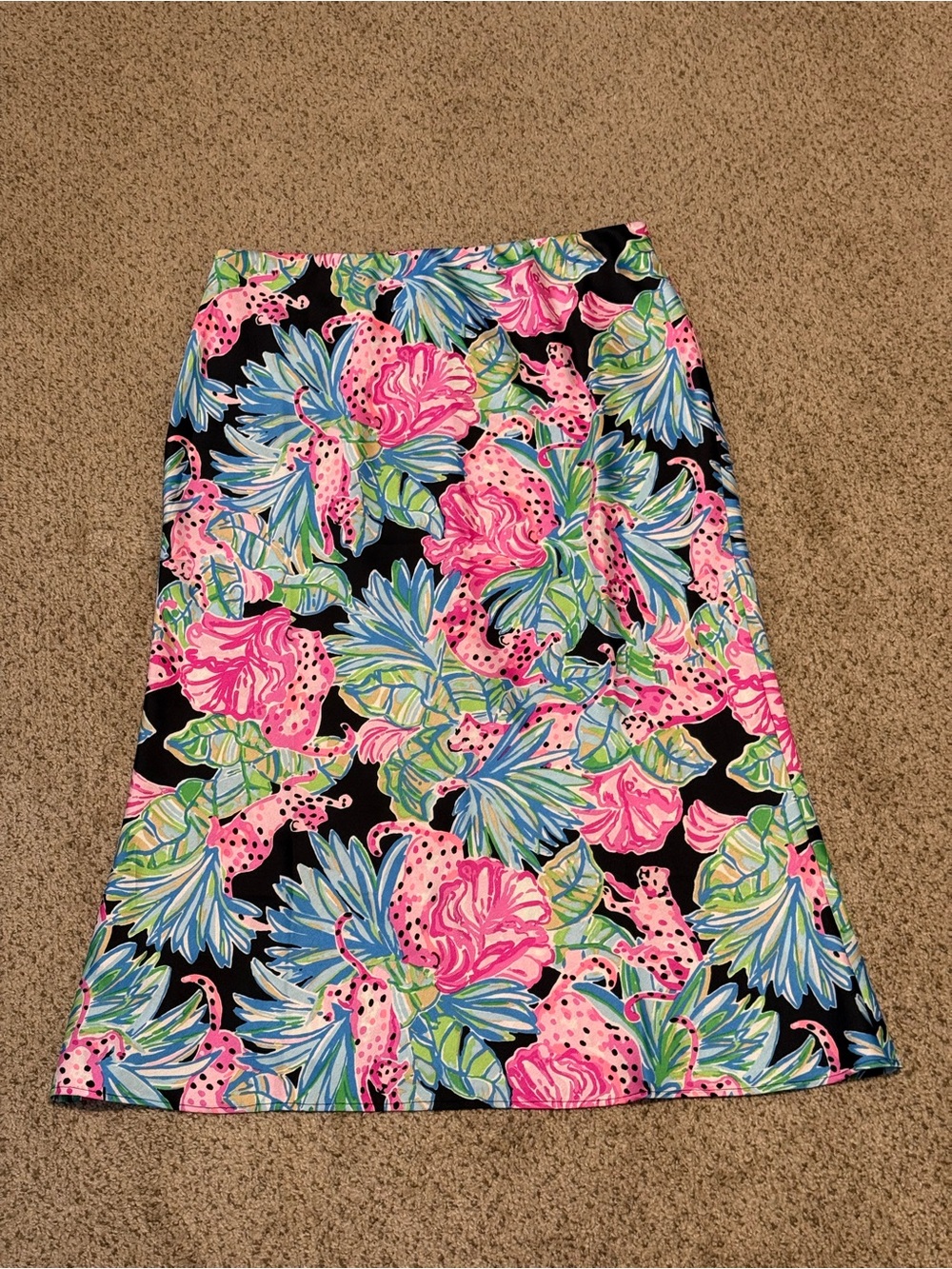 Lilly Pulitzer Cory Skirt in Onyx Jaguar Jungle